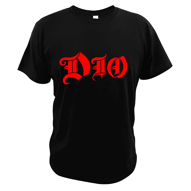 

Dio.Band Essential T-Shirt Heavy Metal Band Ronnie James Dio Hipster Casual Short Sleeve Soft Summer 100% Cotton Top EU Size