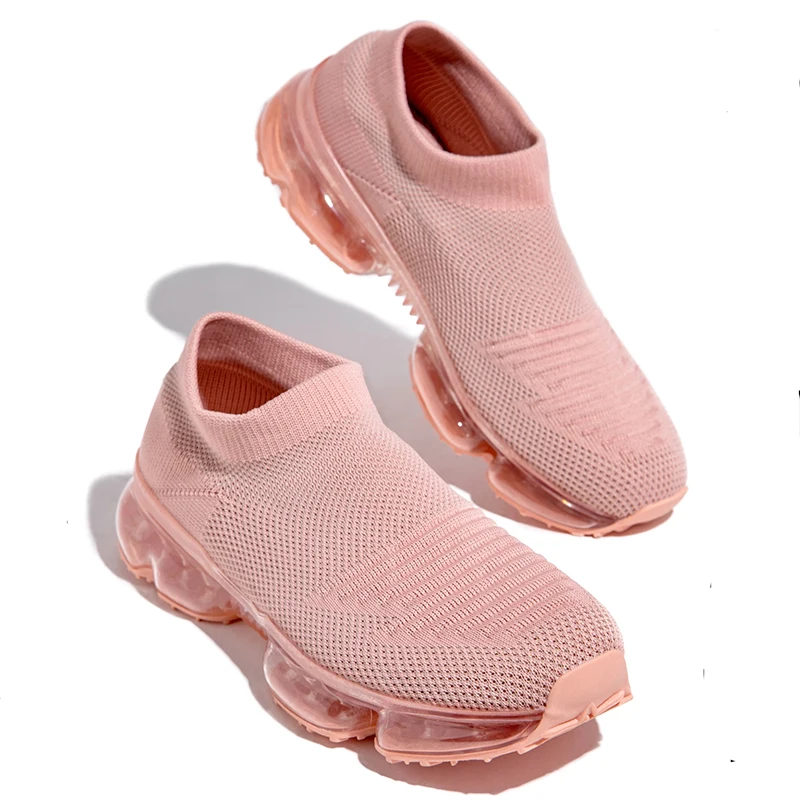 

Trend Sport Women Sneakers Platform Air Mesh Wedge Heel Height Heel Slip on Ladies Shoes Running Training Casual Female 2021