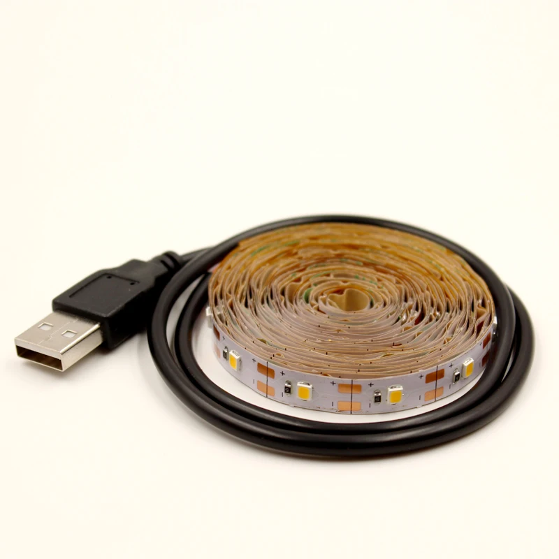 Гибкая светодиодная лента USB TV фоновая 5 в 2835 RGB 0 м 1 2 3 теплые белые декоративные