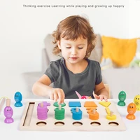 montessori math toy wooden five in one pair number board educational toys for children early learning aids boys and girls gift