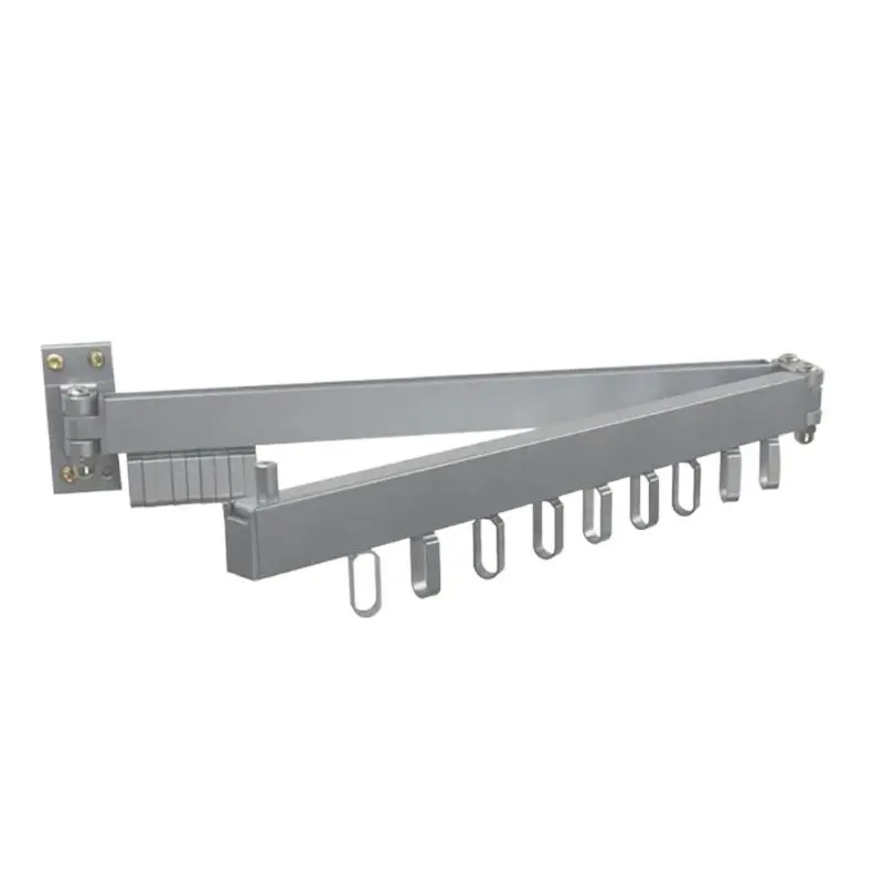 

Foldable Wall Hanging Clothes Drying Rack Indoor Balcony Retractable Storage Hanger Multifunction Plastic Clothes Hangers