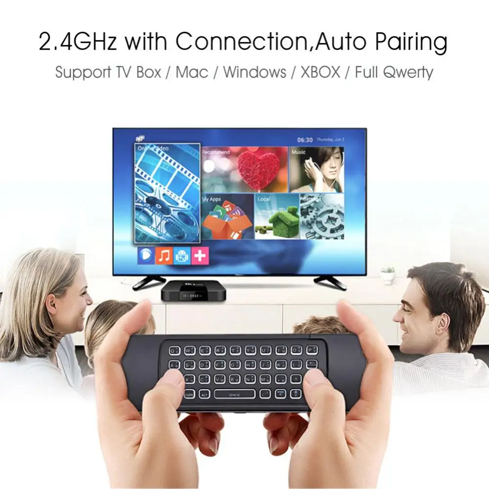 MX3 беспроводная клавиатура T3 Smart Remote Control 2 4G RF Air Mouse с подсветкой и голосовым
