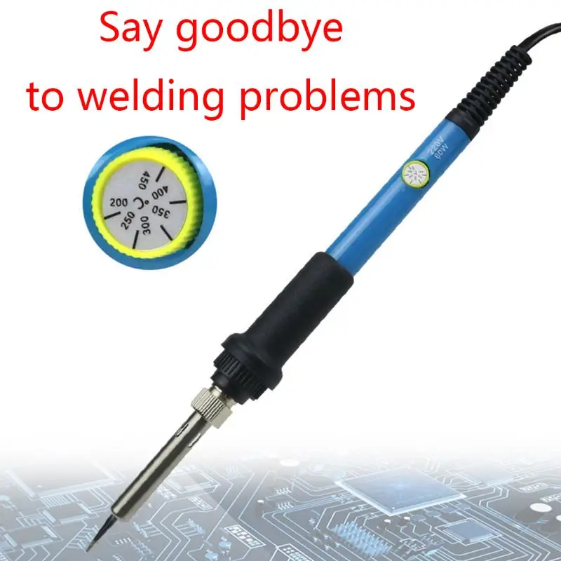 

220V 60W Adjustable Temperature Electric Soldering Iron Kit with Multimeter Desoldeirng Pump Welding