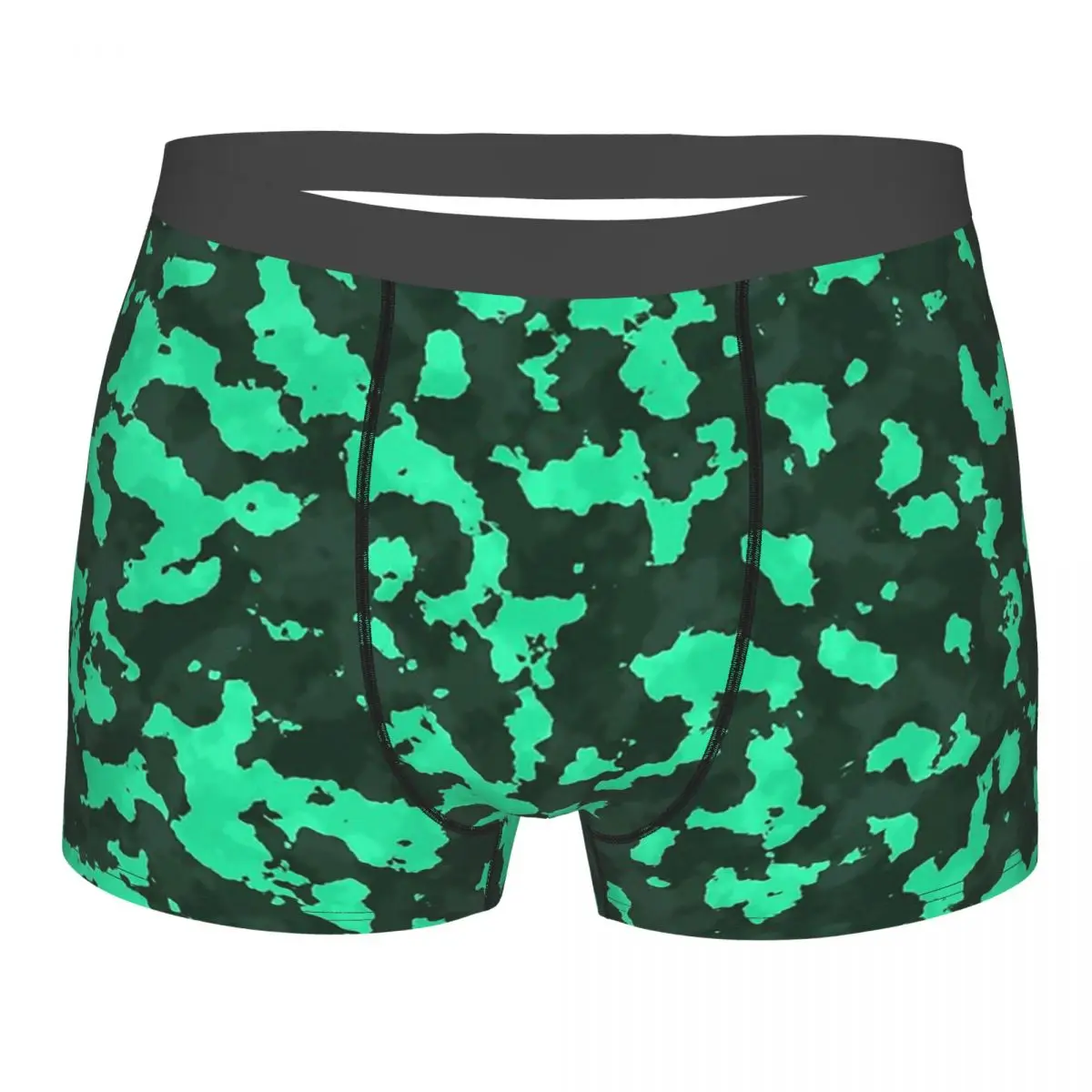 

Трусы мужские камуфляжные с принтом, пикантное нижнее белье с принтом для пар, зеленые