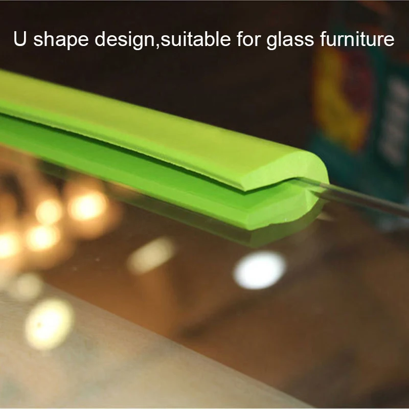 Equipo de seguridad en forma de U para beb&eacute;, Protector de esquina de vidrio para Borde de mesa, muebles para el hogar, protectores de protecci&oacute;n para ni&ntilde;os, cubierta con cinta-1