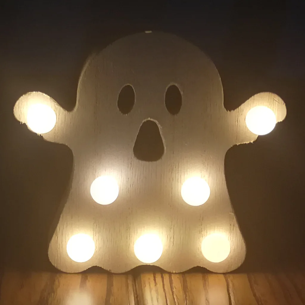 Украшения для Хэллоуина деревянные поделки сделай сам призрак тыква летучая