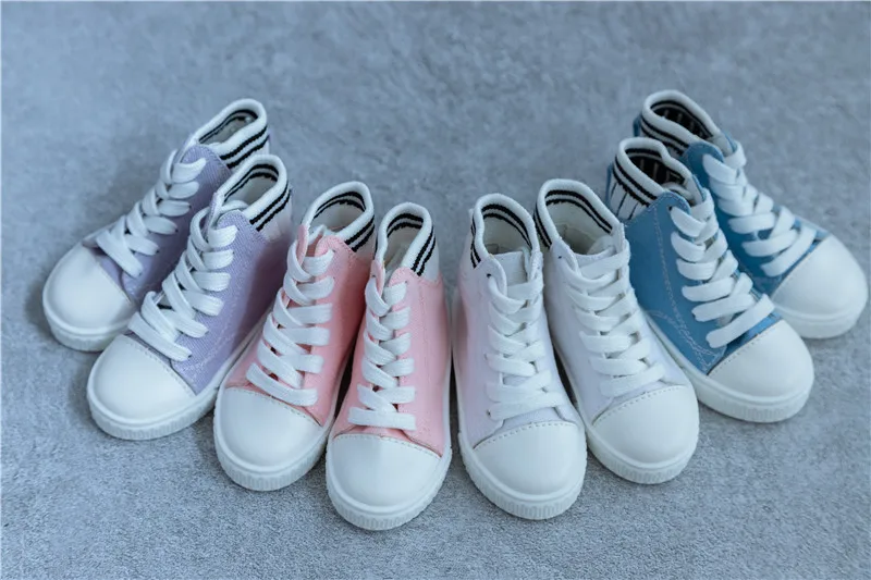 

BJD SD three baby shoes high - top stitching into four colors