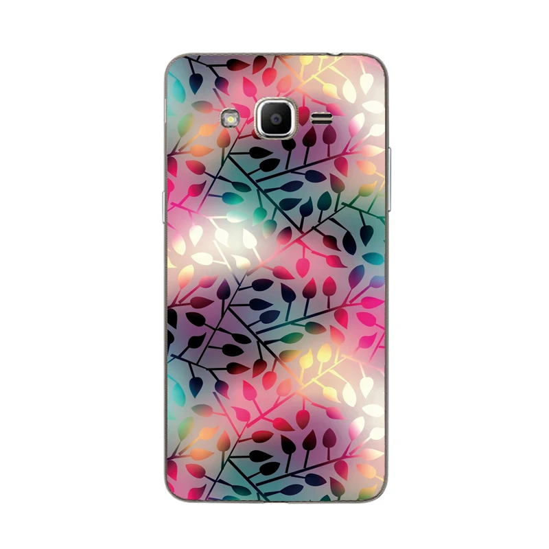 TPU Case For Samsung Galaxy J2 Prime G532 SM-G532F 5 inch Soft Silicone Cover Cat flower |
