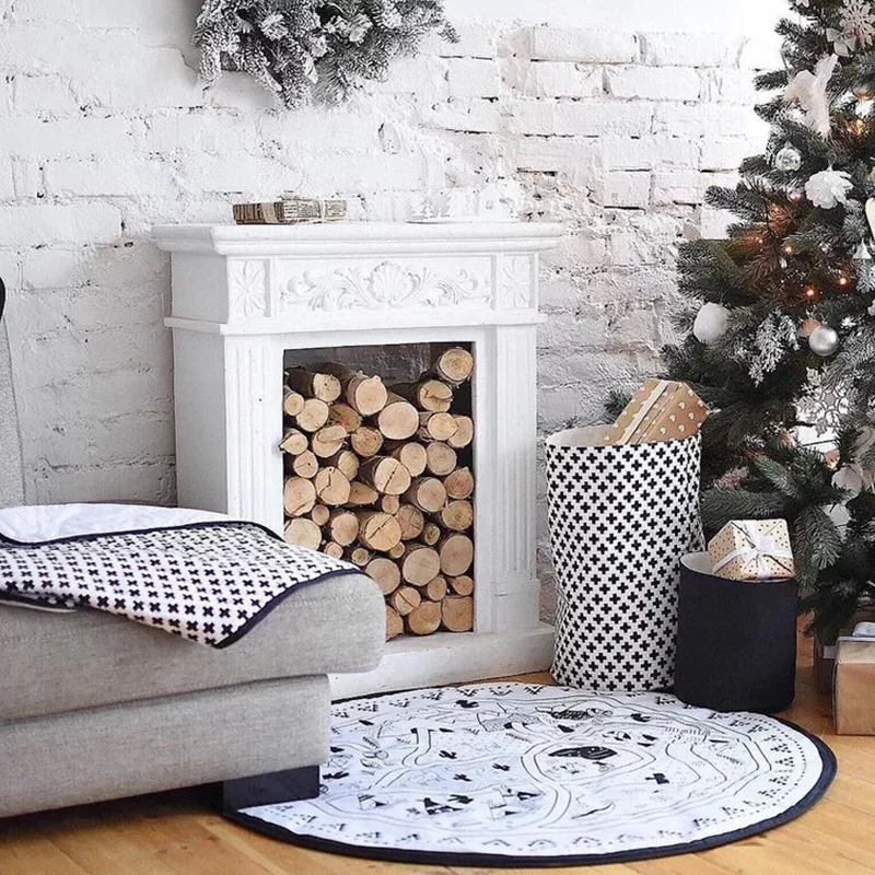 Детский игровой коврик сделай сам граффити игрушки холст Круглый Органайзер