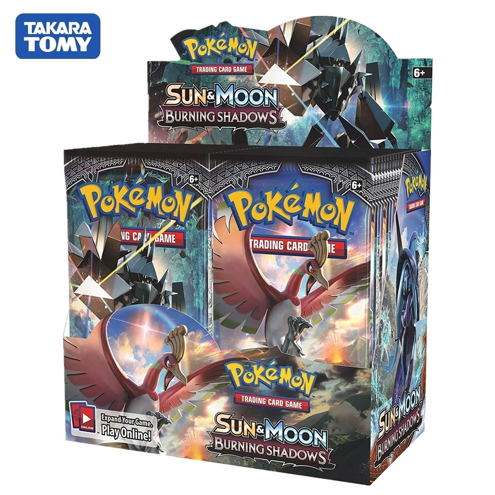324 шт./кор. Карты Покемон TCG: серия Sun &amp Moon Booster Box Коллекционная торговая карточная