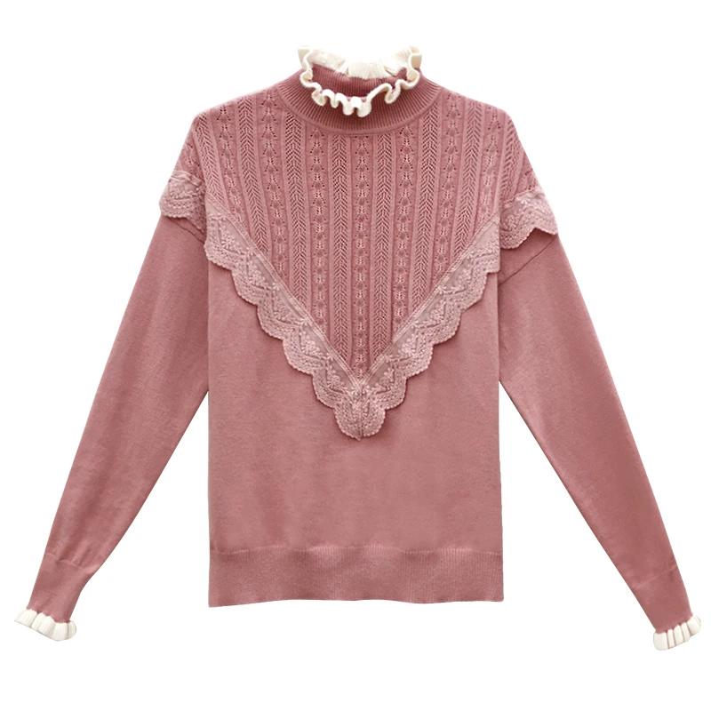 Женский свитер 2020 черный пуловер с высоким воротом корейские осенне-зимние топы