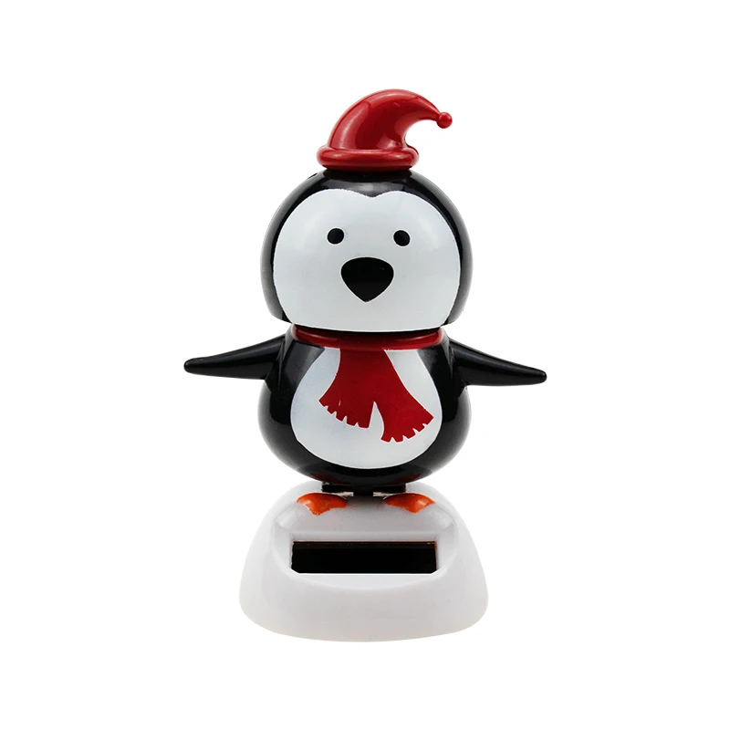 Penguin Игрушки на солнечной энергии, автомобильные аксессуары для салона автомобиля, украшение на приборную панель, рождественский подарок, подарок, Автомобильные украшения - Название цвета: Penguin
