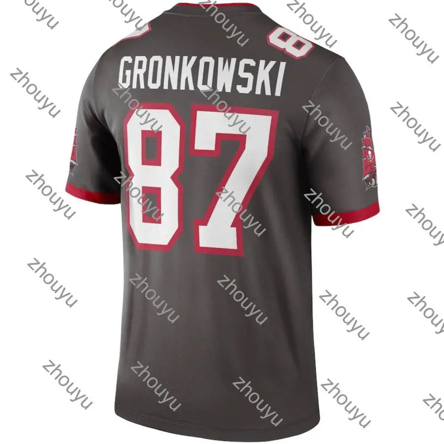 

Футбольная майка персонализированного пошива для мужчин, женщин, мужчин, детей, юношей, Роба гронковски, серые футбольные майки