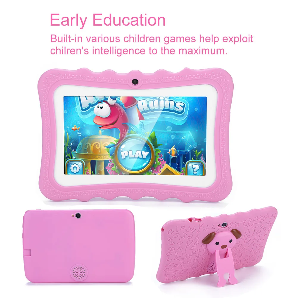 7in touch screen kids tablet pc eyes protection wifi learning tablet for children kids early education 512m ram 8gb rom free global shipping