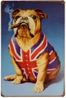 ERLOOD курительная собака Ретро винтажный Декор металлический жестяной знак забавные постеры Бар Гараж настенный налет 12X8