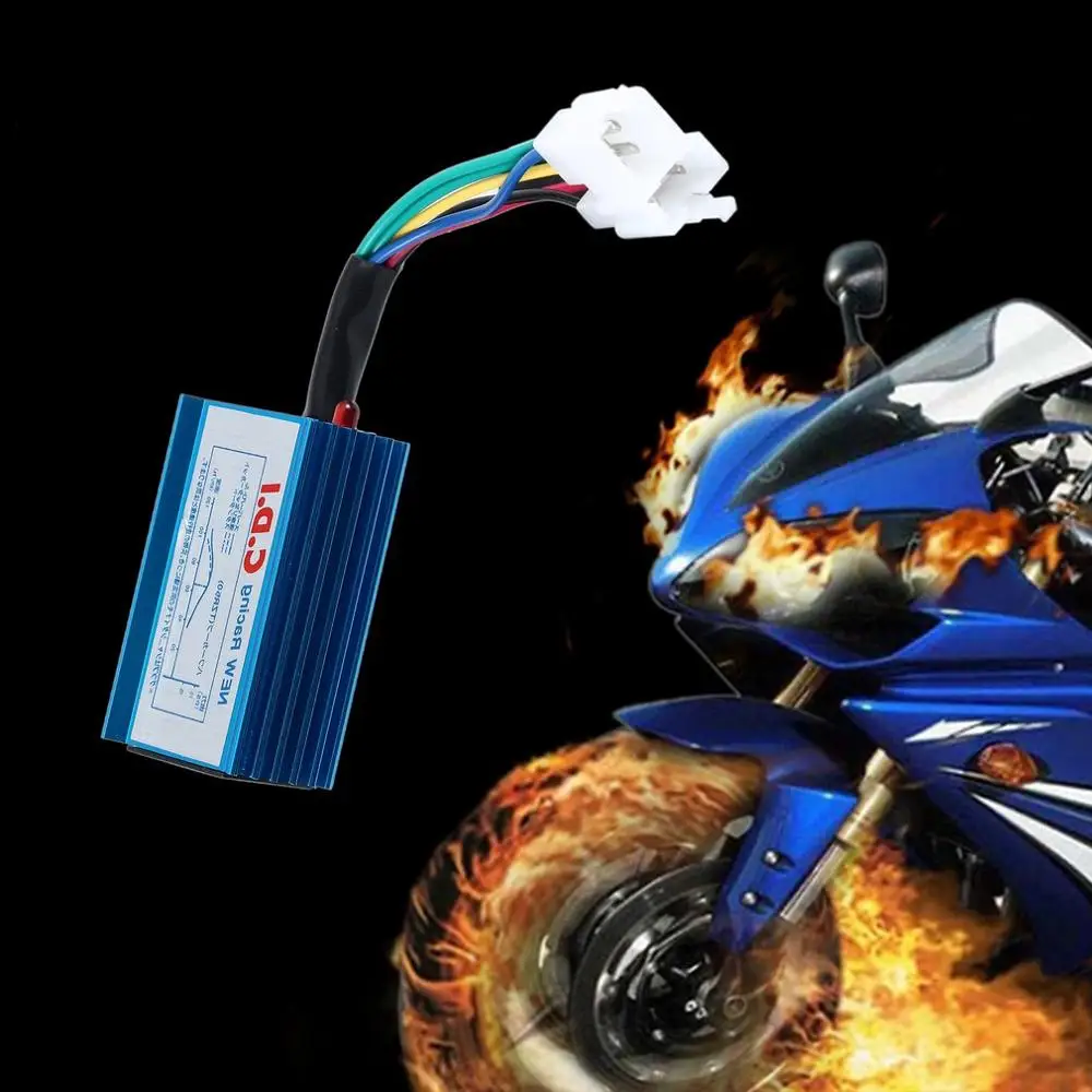 Гоночная Производительность 6 контактов Cdi Box 50cc 100cc 125cc150cc скутер Gy6 двигатель @ 62511