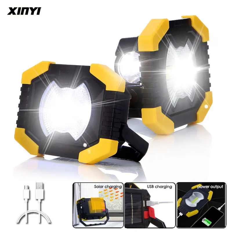 

100W LED Work Light USB Rechargeable Solar energy led Light Built-in Battery Spotlight Flashlight Lantern,Outdoor Camping Lamp