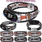 Кожаный плетеный браслет с веревкой для Xiaomi Mi Band 6 5 4 3, Модный Ретро ремешок сделай сам для часов, сменный Браслет, аксессуары