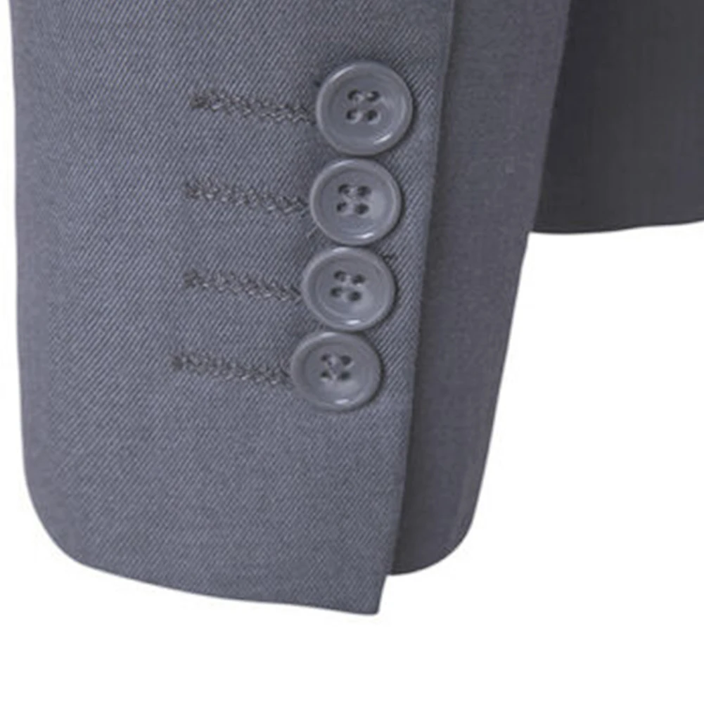 2 шт./компл. размера плюс Мужская однотонная Цвет с длинным рукавом отворотом