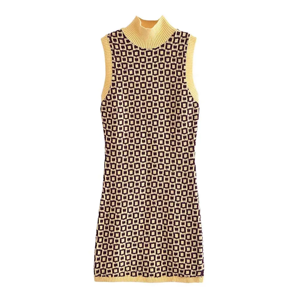 

BBWM 2021 женское винтажное Повседневное трикотажное платье с геометрическим рисунком, женская модная уличная одежда, облегающие мини-платья б...