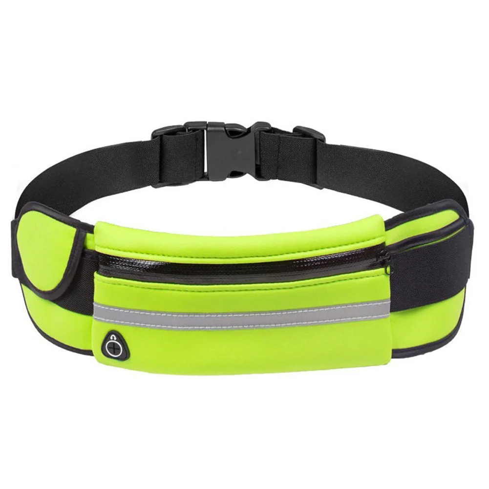 

Women Men Belt Waist Pack Bag Waterproof Adjustable Zipper for Sports Fitness Hiking HB88