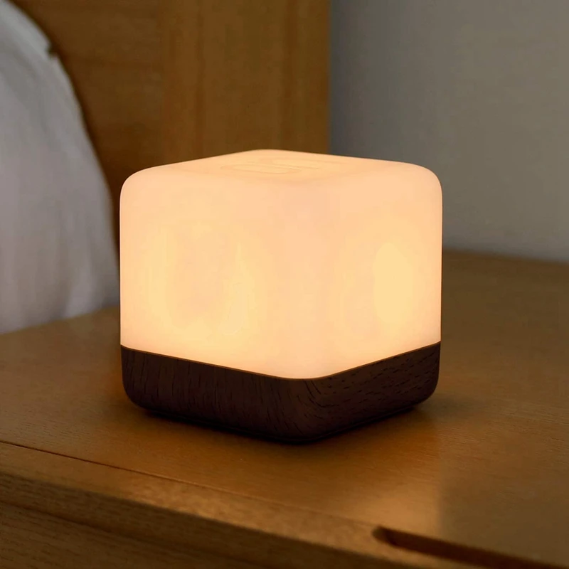 

USB Charging Creative Square with Sleep Light Flip Timer Night Light LED Energy Saving Table Lamp