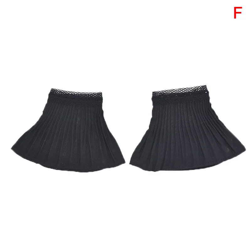 Женские кружевные плиссированные с рюшами ложные манжеты свитера блузки одежда