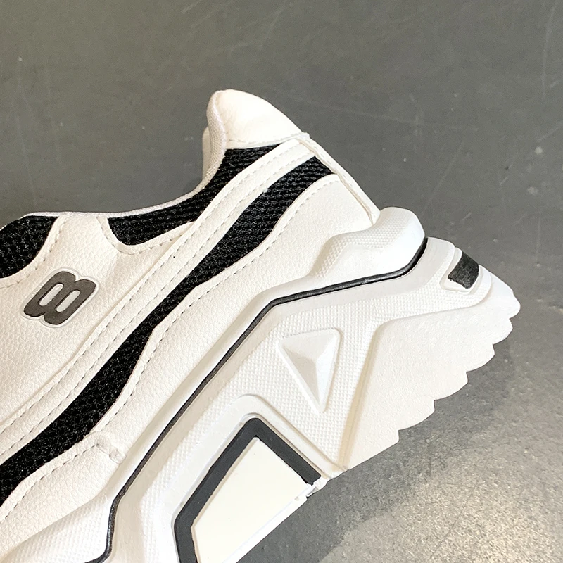 Большие размеры 42 женские кроссовки на толстой платформе женская повседневная