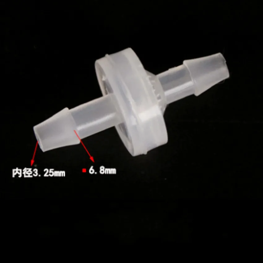 

Fluoroplastic plastic check valve Water stop valve Ozone and oil resistance Φ5 / 6/7/8 / 9mm with barb