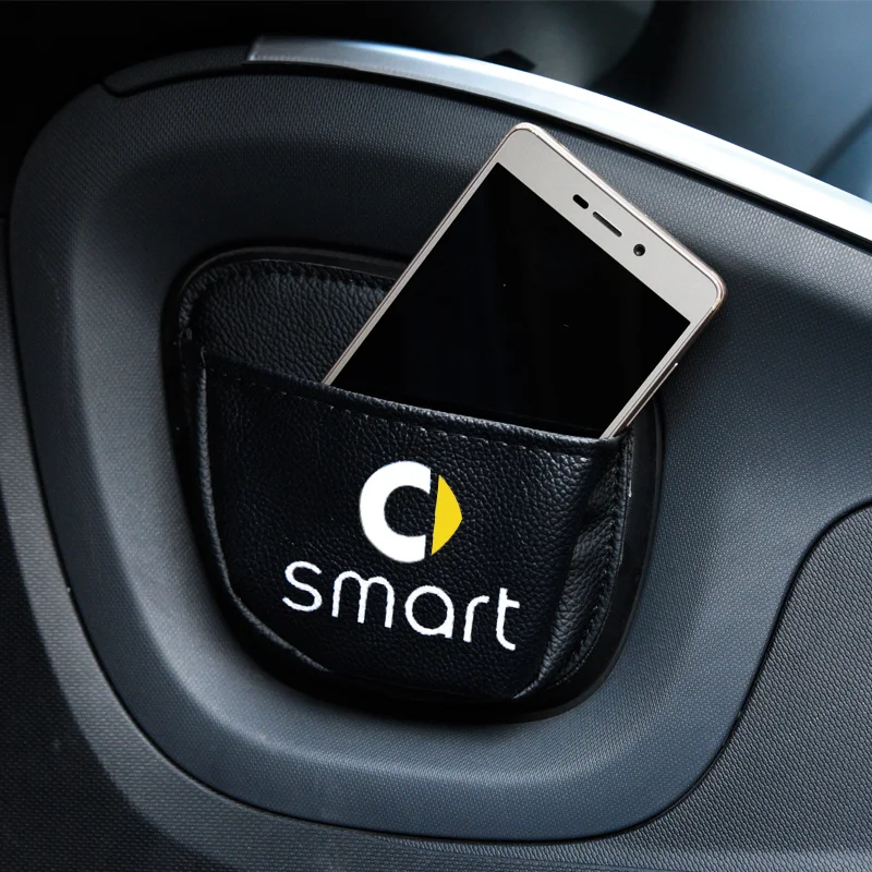 

Автомобильный мобильный телефон сумка для хранения карт для Smart Fortwo Forfour453 451the Trunk Organizer Stick Bag Car-ng styling Ornament