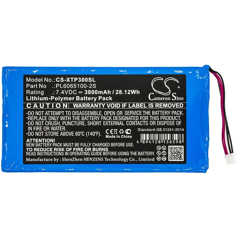 Cameron Sino 3800 мАч диагностическая идентификация для XTOOL EZ300 Pro EZ400 i80 Pad | Электроника