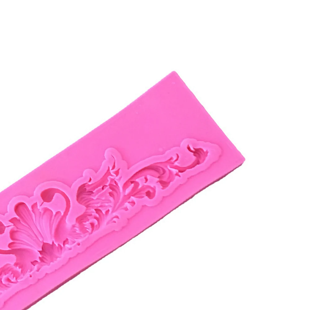 Конфетная глина шоколадные формы для мастики большая корона кружева границы