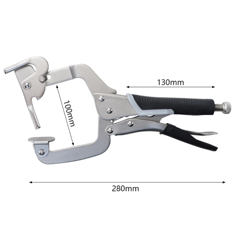 

K1KA Woodworking Adjustable Frame 2 in 1 C-type Clamp Fast Fixed Clip Clamps Fixture Multi-function Flat Oblique Hole