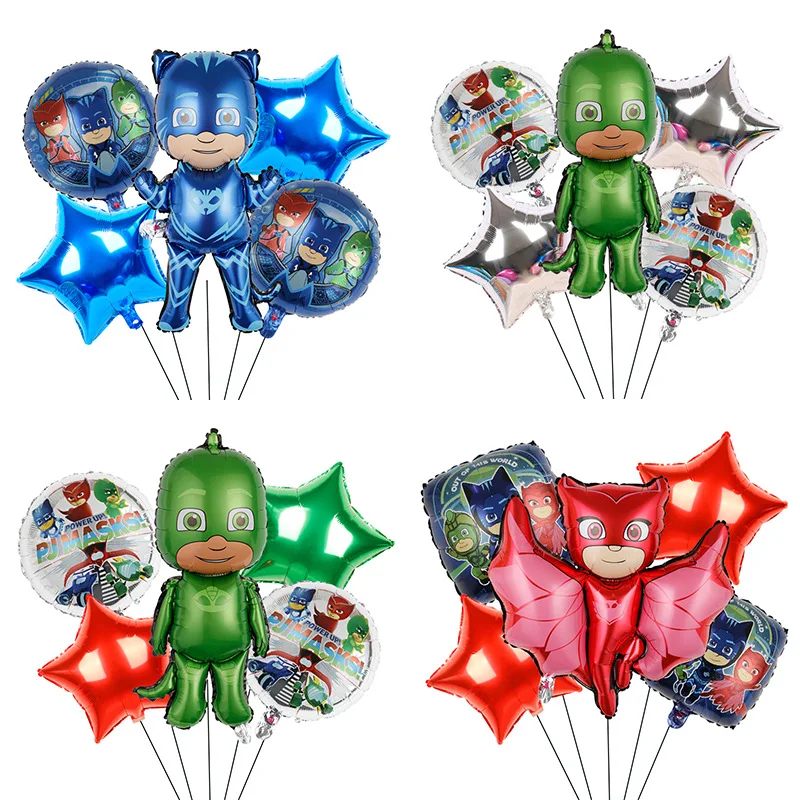 

PJ Mask Balloon Catboy Owlette Gekko Boy Girl Birthday Party Decoration Aluminum Film Balloon Children's Party Supplies