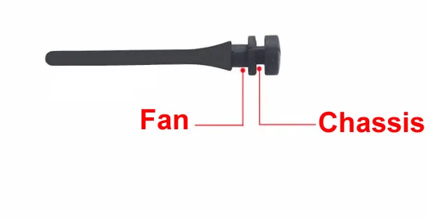 Фото 5pcs/lot for Case Fan, Silicone Screw, Computer Silicone Shock Absorption Reduction Noise Fan Nail Screw №4