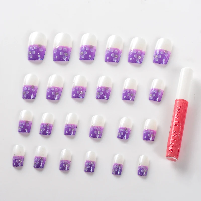 24 шт. акриловые накладные ногти овальные Профессиональные Накладные для ногтей