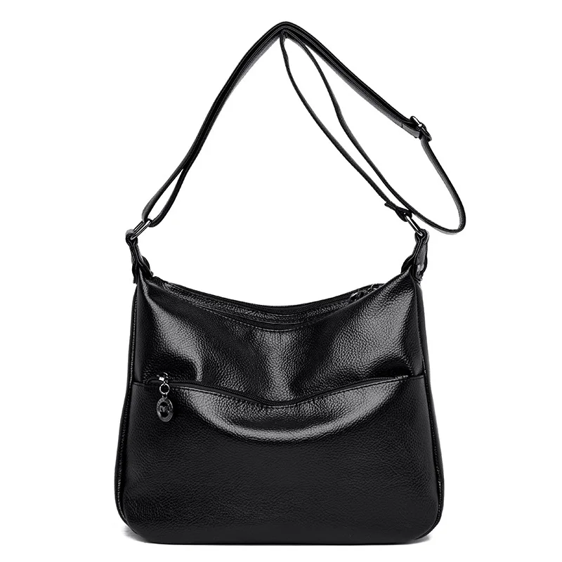 

Women Bag Fashion Casual Women's Leather Handbags Luxury Designer Shoulder Bags New Bags for Women 2021 Solid Colour Message Bag