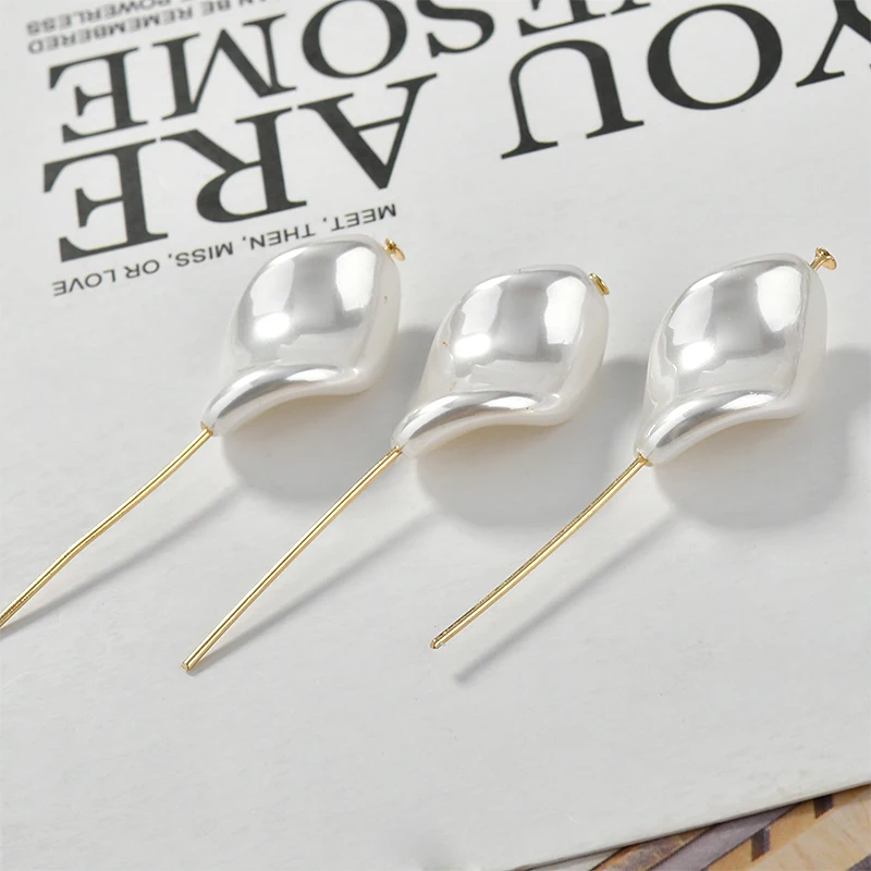 Ассиметричные Имитационные бусины эффект витые плоские круглые овальные прямые