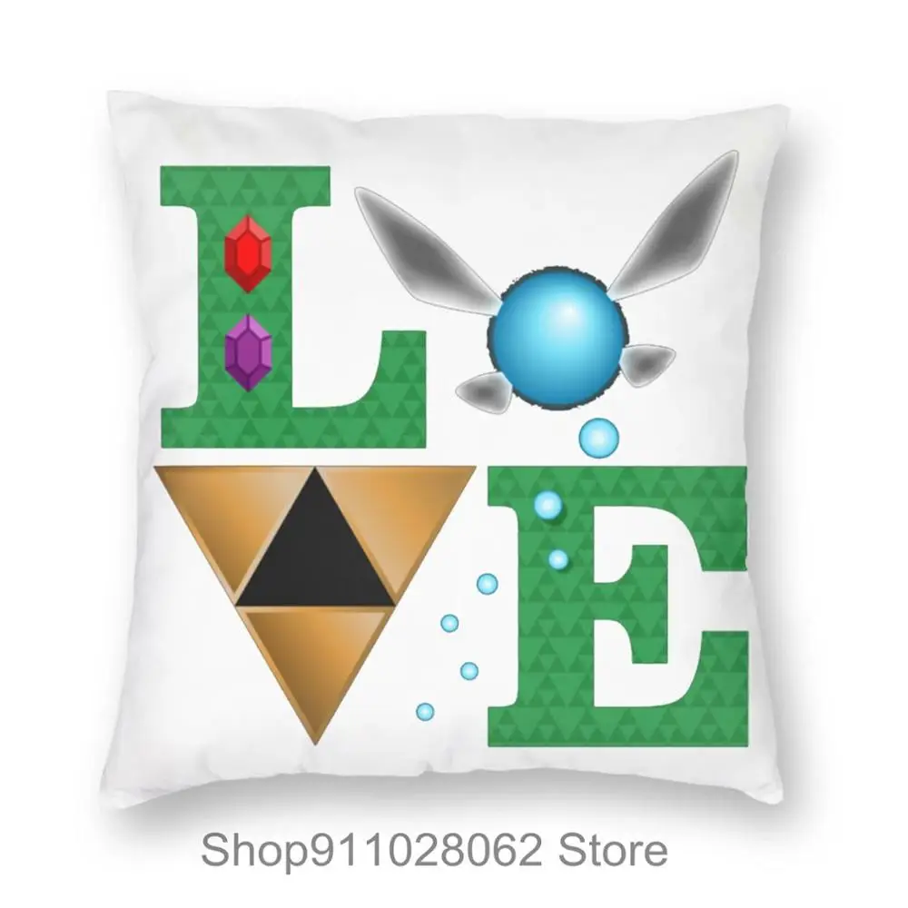 LOVE Legend Of Zelda Throw Pillows Covers Cases Velvet Pillowcase Cushion Bed Cooling Standard Size Tub 2 Pack Nursing 20x20 | Дом и сад