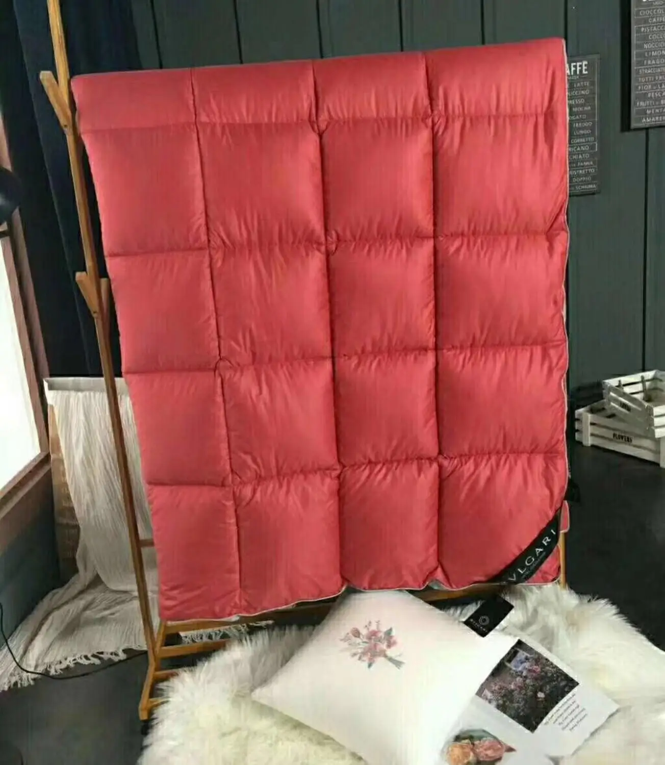 King queen полный двойной размер 100% гусиный пух белый одеяло комплект постельного