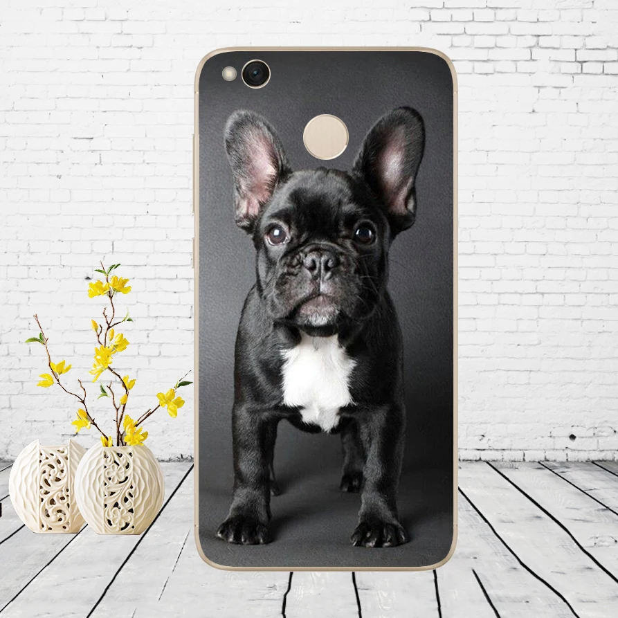 Мягкий силиконовый чехол 26DD с изображением французского бульдога для Xiaomi Redmi 4a 5