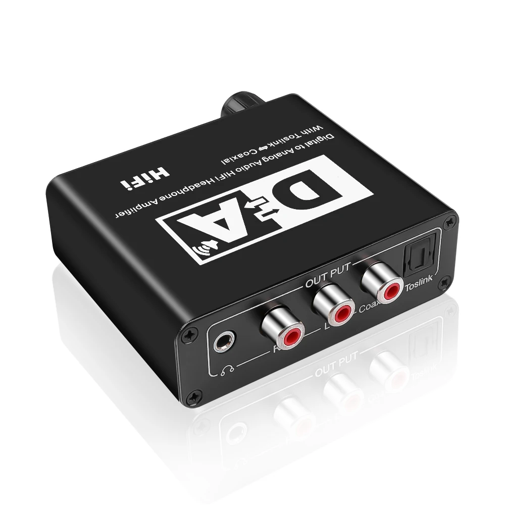 RCA 3 5 мм DAC Цифровой оптический Toslink коаксиальный в аналоговый - Цена: 791.64