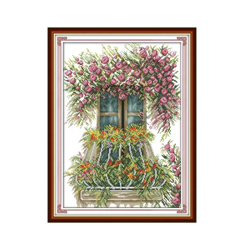 Joy Sunday пейзаж узоры печатные наборы для вышивки крестом DMC нитки 11ct 14ct Aida холст ткань для вышивки крестом