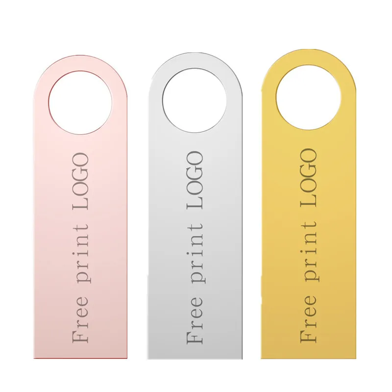 

New Pen Drive 2.0 U Disk 32GB USB Flash Drive 64GB Practical Capacity 16GB 8GB 4GB RAM USB Metal Pen Drive 128GB Free Print LOGO
