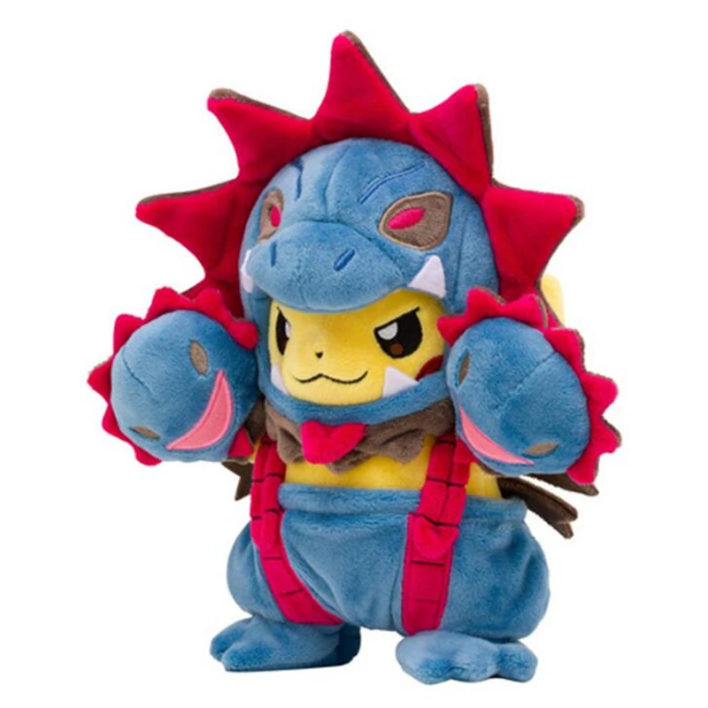 7 видов стилей Аниме Пикачу Косплей Hydreigon Tyranitar Charizard Snorlax Peluche Плюшевые игрушки Рождественский подарок для детей