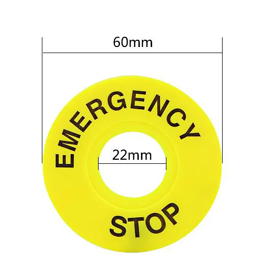 

Кольцо аварийное желтое диаметром 40/60 мм, 10 шт., 22 мм