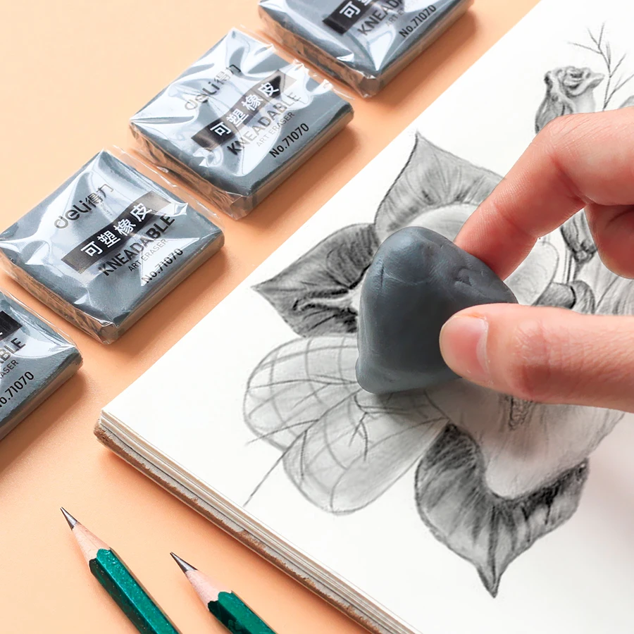

1pcs Plasticity Rubber Soft Eraser Art Pianting Wipe Highlight Student Charcoals Supplies Sketch Drawing Plasticine Stationery