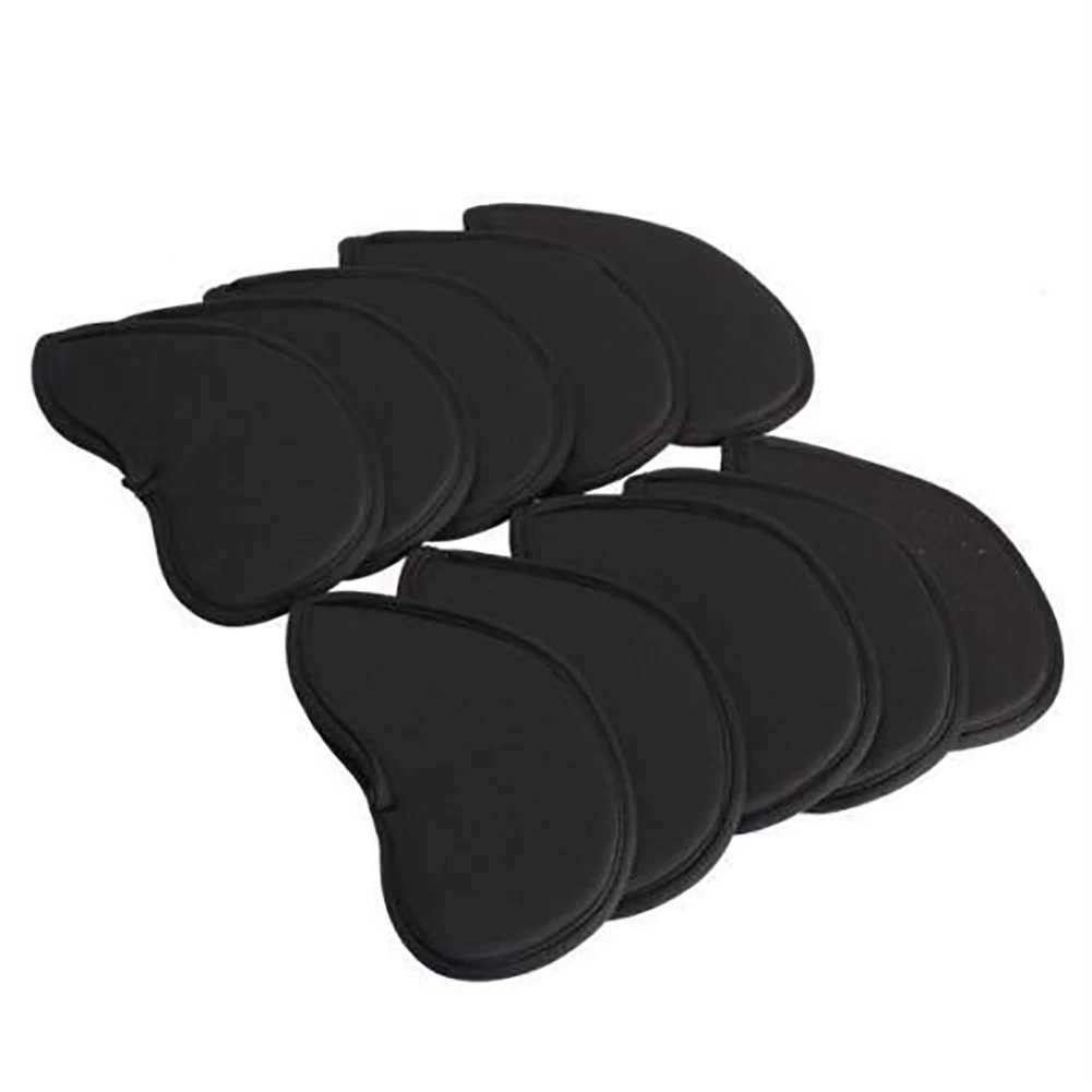 10pcs/set Gift Golf Head Cover Case Cue Club Durable Putter Protector Outdoor Sports Driver Fairway Number Neoprene Practical |