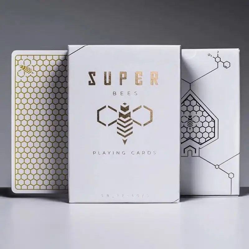 Ellusionist супер пчелы игральные карты белая колода Покер Размер магические Крупным