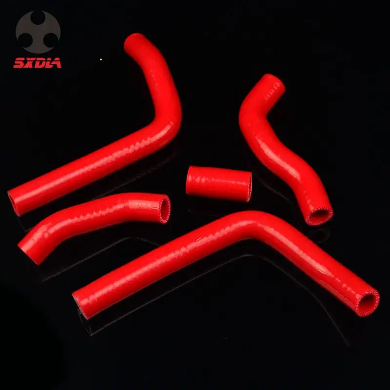 Мотоцикл Силиконовый красный радиатор охлаждающей жидкости водяной шланг для
